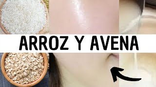 Avena y arroz para blanquear la cara mascarilla 🌾 Vianney Estrada [upl. by Alcina]