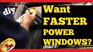 HOW TO Make Your Power Windows Move UP amp Down FasterU WONT BELIEVE YOUR EYES [upl. by Sherrard540]