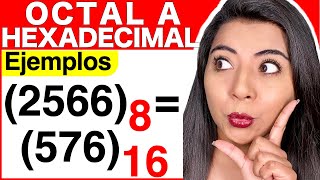 CONVERTIR de OCTAL a HEXADECIMAL  Ejercicio 1 [upl. by Elyag]