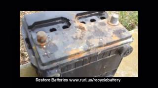 Restore Car Battery To Like New Condition  How To  DIY Automotive [upl. by Nniroc]