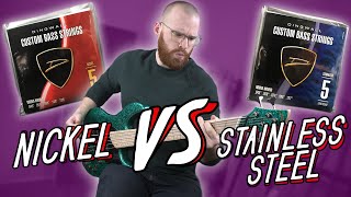 Nickel VS Stainless Steel Bass Strings  Which Is Best [upl. by Resneps]