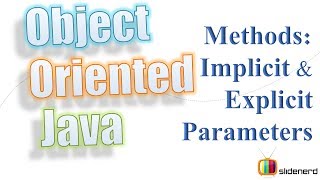 37 Java Methods Implicit and Explicit Parameters [upl. by Sharline867]