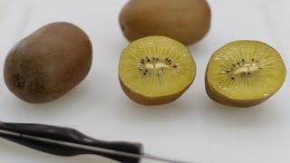 How to eat a Kiwi  Gold Kiwi fruit Taste Test [upl. by Lovich]