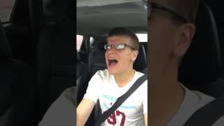 Guy Singing in Car Crashes [upl. by Ettari]