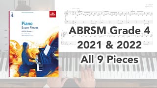 ABRSM Grade 4 Piano 2021 amp 2022 All 9 Pieces [upl. by Brenza]