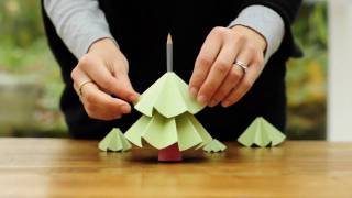 How to make a Christmas Tree from paper [upl. by Derfnam]