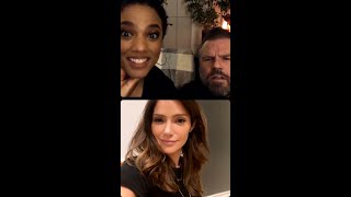 Freema Agyeman amp Tyler Labine Go Live with Janet Montgomery [upl. by Sorci]