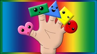 Learn Colors amp Shapes Finger Family  Learning Colors  ABC Baby Songs [upl. by Cimbura]