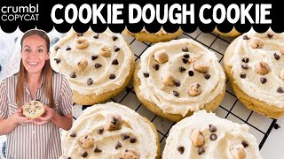 Crumbl Cookie Dough Cookie Copycat Recipe [upl. by Tammara]