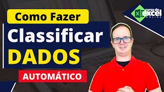 Como CLASSIFICAR Automaticamente Dados em uma Tabela no EXCEL [upl. by Littlejohn]