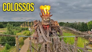 COLOSSOS POV  Prefabricated Wooden Coaster  Heide Park [upl. by Eytak626]