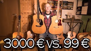 GitarrenVergleich TEUER VS BILLIG [upl. by Mulderig]