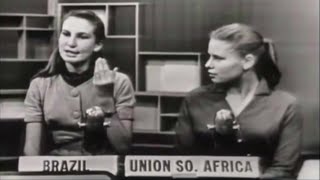 1958 High school exchange students Brazil Ethiopia Italy S Africa quotHow do you view Americansquot [upl. by Enilhtak]