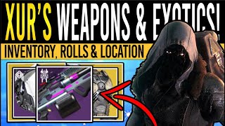 Destiny 2 XURS NEW WEAPONS amp FACTION ARMOR 26th January Xur Inventory  Armor Loot amp Location [upl. by Llovera745]