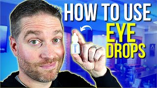 How To Use EYE DROPS  How To Put Eye Drops in Correctly [upl. by Kellda]