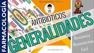 ANTIBIÓTICOS GENERALIDADES CLASIFICACIÓN  MNEMOTECNIAS  FARMACOLOGÍA  P1 [upl. by Erotavlas619]