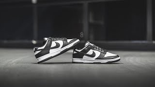 Nike Dunk Low quotWhite  Blackquot Panda Review amp OnFeet [upl. by Nyluqcaj]