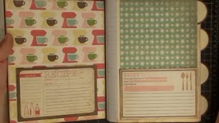 DIY Altering A Compostion Notebook to a Recipe Book Part Two [upl. by Arick]