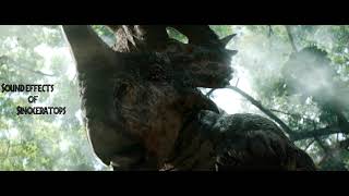 Jurassic World Fallen Kingdom  Sinoceratops Sound Effects [upl. by Lowrie]