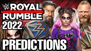 WWE ROYAL RUMBLE 2022 PREDICTIONS [upl. by Lesser]