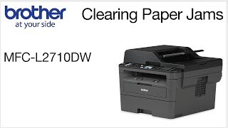 Brother MFCL2710DW  Clearing paper jam errors [upl. by Caro]