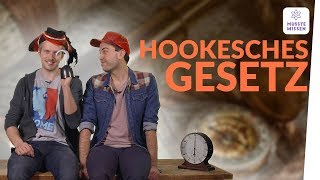 Das Hookesche Gesetz I musstewissen Physik [upl. by Zetneuq]