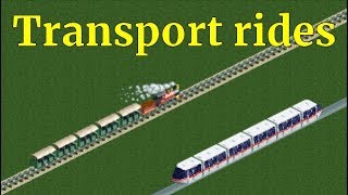 RCT2  Ride overview  Transport rides [upl. by Airbmak213]