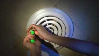 TruAire SmoothGlide Ceiling Diffuser Damper Installation Retrofit Vent Cover Heating Cooling HVAC [upl. by Etra]