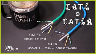 Cat6 vs Cat6A Ethernet Cable  Whats the Difference [upl. by Hildagarde]