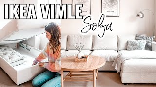 IKEA VIMLE SOFA REVIEW AND CLEAN MY SOFA WITH ME 2021  IKEA FINNALA SOFA REVIEW  IKEA TIPS [upl. by Silloc]