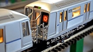 EXCLUSIVE MTH MTA NYC Transit 4Car R40 Slant D Train Subway Set [upl. by Averat]