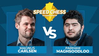 Magnus Carlsen vs Parham Maghsoodloo  Speed Chess Championship [upl. by Coralie]