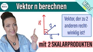 Vektor n mit Skalarprodukten [upl. by Aleafar]