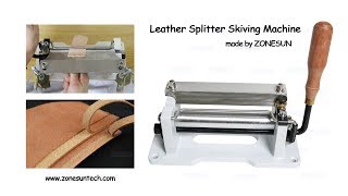 How to use the Leather Splitter Skiving Machine [upl. by Ahasuerus]