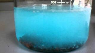 Reaction between copper sulfate and zinc [upl. by Gavrila]