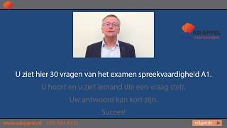 EXAMENTRAINER A1  Spreken  30 vragen  set 1 2025 [upl. by Koziarz]