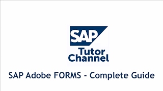 SAP Adobe FORMS  Complete Guide [upl. by Alvis]