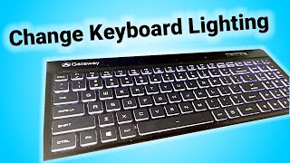 How to Change the Keyboard Lights  Gateway Creator Series GWTN1562BK [upl. by Allistir]