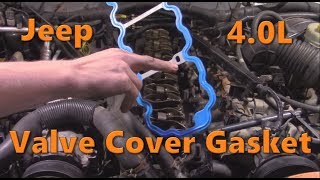 Jeep 40 Valve Cover Gasket Replacement [upl. by Agn267]