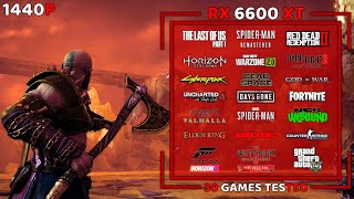 RX 6600 XT in 2023  30 Games Tested at 1440P🔥 [upl. by Yelreveb221]