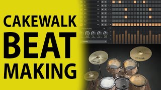 How To Use Cakewalk by Bandlab Making Drum Beats [upl. by Dionisio]