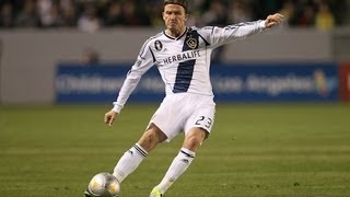 GOAL Beckhams wonder strike seals victory LA Galaxy April 2012 [upl. by Moersch]