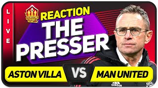 RANGNICK PRESS CONFERENCE REACTION MANCHESTER UNITED vs ASTON VILLA [upl. by Introk]