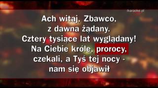 Kolęda  Wśród nocnej ciszy karaoke [upl. by Arfihs]