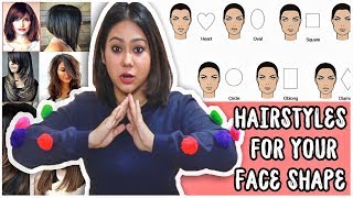 BEST HAIRCUT TO SUIT YOUR FACE SHAPE Round Oval Heart SquareHow To Pick ThatQuirkyMiss [upl. by Mehalek]