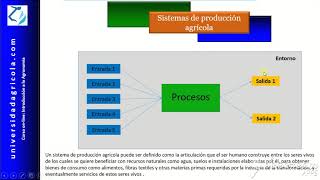 Video 3 Sistemas de producción agrícola [upl. by Attenrev670]