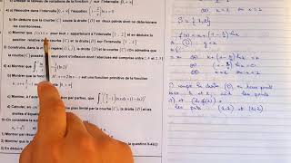 Correction  Examen national Math 2017  Etude de fonction partie 2 [upl. by Gualterio]