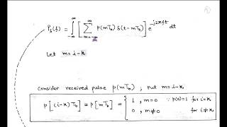 LECT40 Nyquist Criterion for zero ISI [upl. by Nelleeus957]