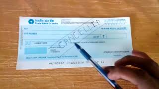 How to create a Cancelled Cheque  Creating Cancelled Cheque [upl. by Poole]