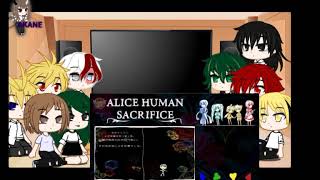 bnha reacciona a los sacrificios humanos de alicia 4 [upl. by Ylac]